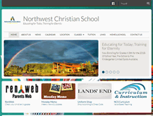 Tablet Screenshot of nwchristianschool.org